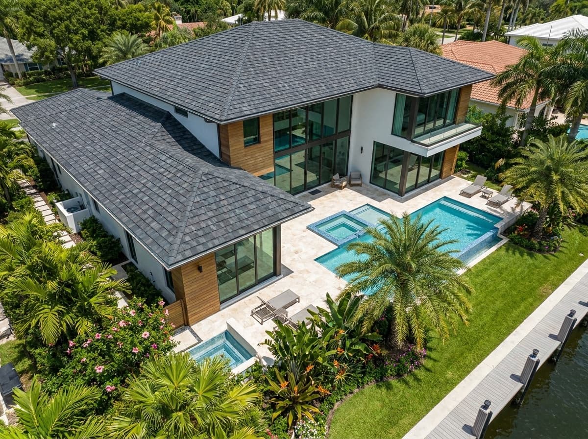 Architectural dimensional asphalt shingle roof